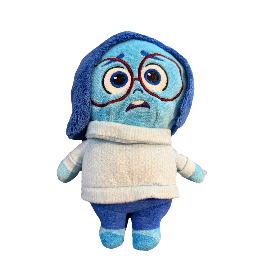 Disney Pixar‎ Inside Out 2 Sadness Plush Toy Just Play 10" Blue Stuffed Animal